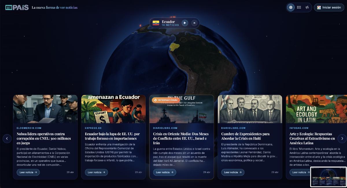 Detalle de cluster cross-country con score de importancia global